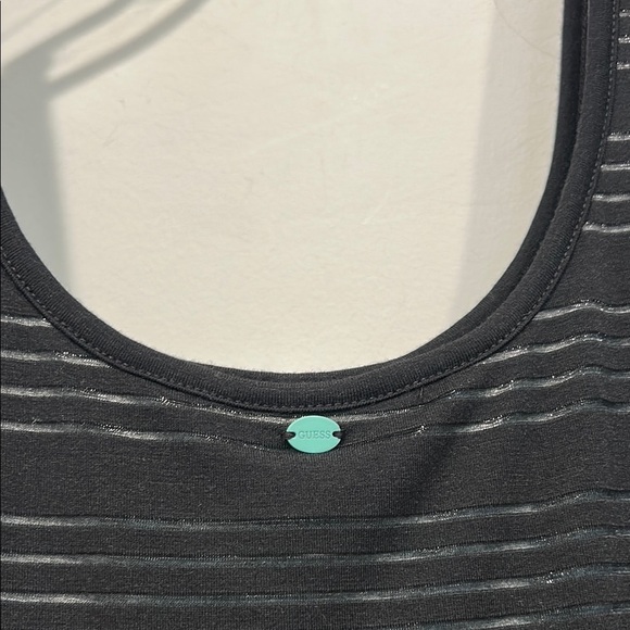 Guess Jet Black contrast stripe tank  Mini Dress women’s medium new w tag - Picture 8 of 9